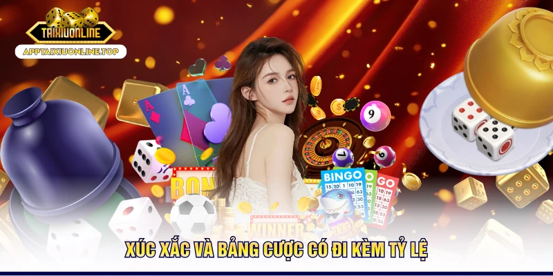 Xúc xắc và bảng cược có đi kèm tỷ lệ